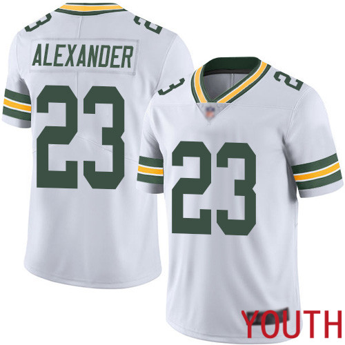 Green Bay Packers Limited White Youth 23 Alexander Jaire Road Jersey Nike NFL Vapor Untouchable